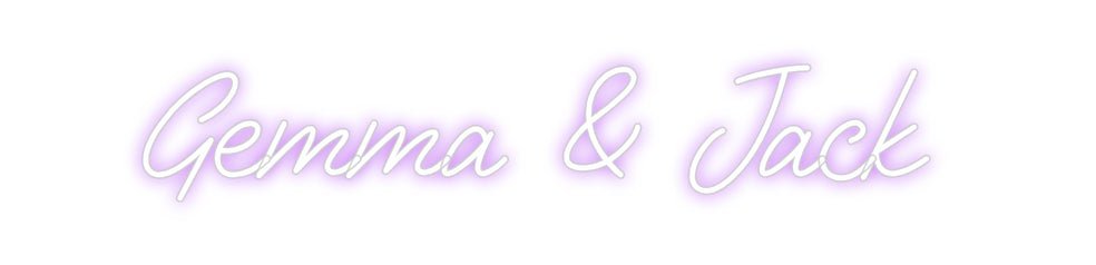 Custom Neon: Gemma & Jack - Neon Filter