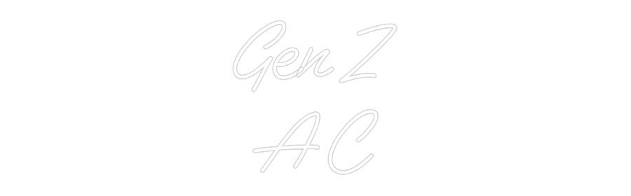 Custom Neon: Gen Z A C - Neon Filter