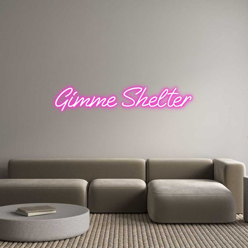 Custom Neon: Gimme Shelter - Neon Filter