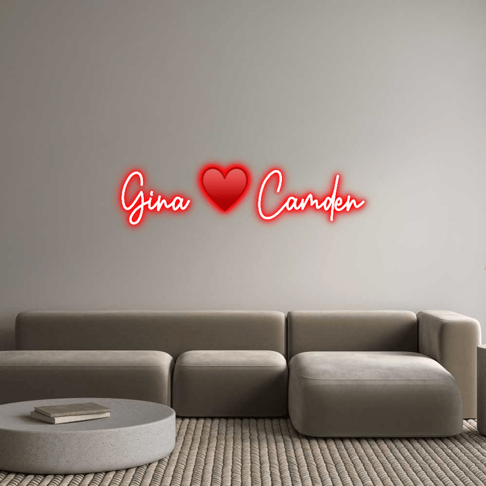 Custom Neon: Gina ♥️ Camden - Neon Filter