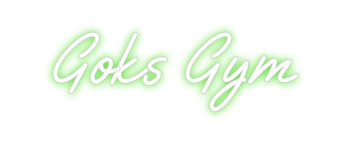 Custom Neon: Goks Gym - Neon Filter