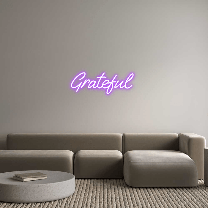 Custom Neon: Grateful - Neon Filter