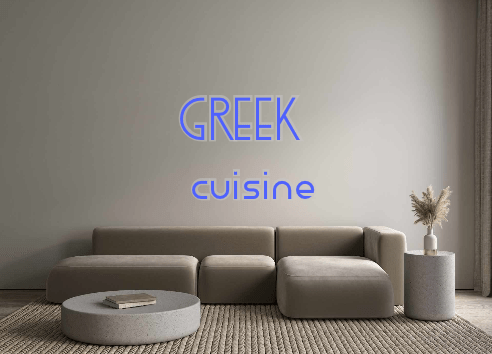 Custom Neon: GREEK cuis... - Neon Filter