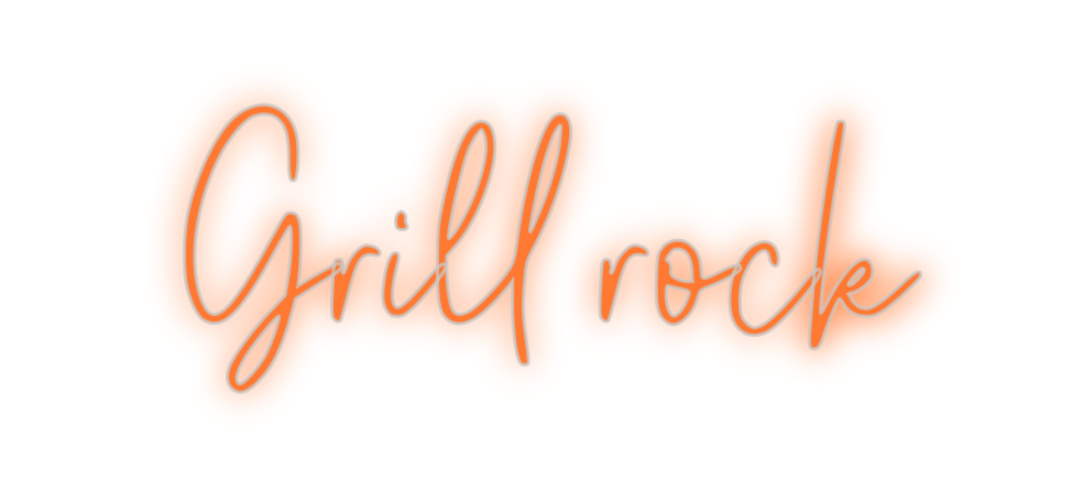 Custom Neon: Grill rock - Neon Filter