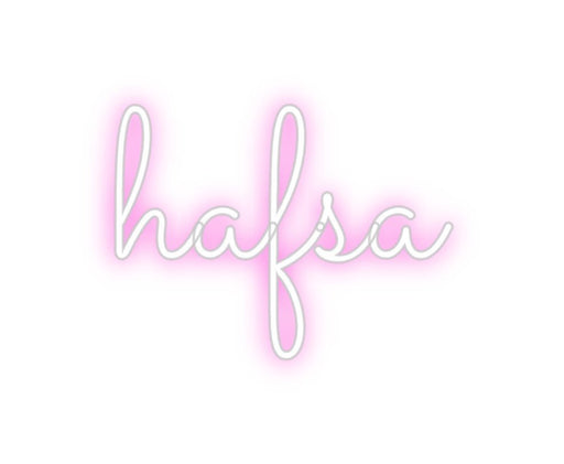 Custom Neon: hafsa - Neon Filter