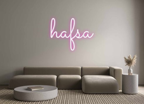 Custom Neon: hafsa - Neon Filter