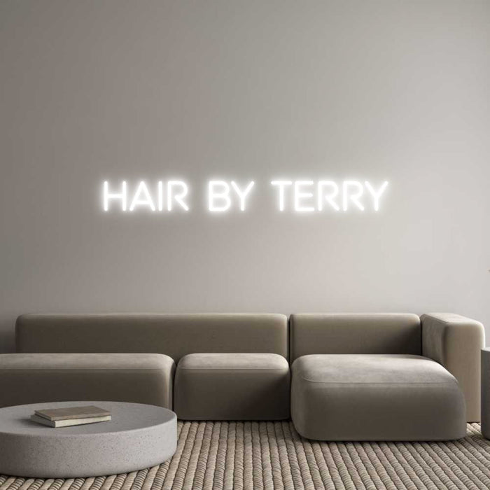 Custom Neon: HAIR BY TERRY - Neon Filter