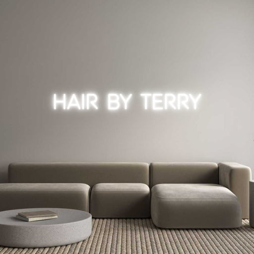 Custom Neon: HAIR BY TERRY - Neon Filter