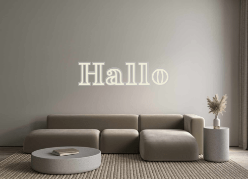 Custom Neon: Hallo - Neon Filter