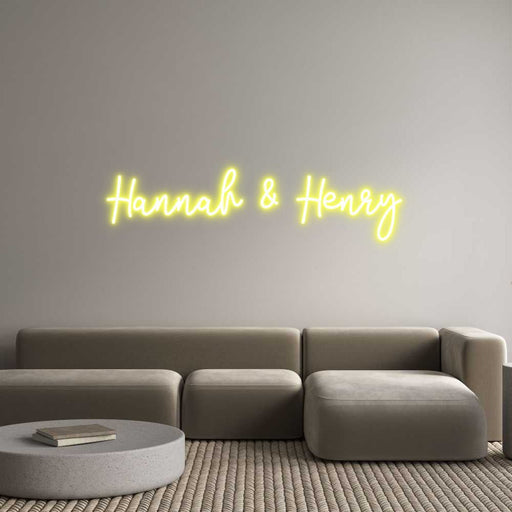 Custom Neon: Hannah & Henry - Neon Filter