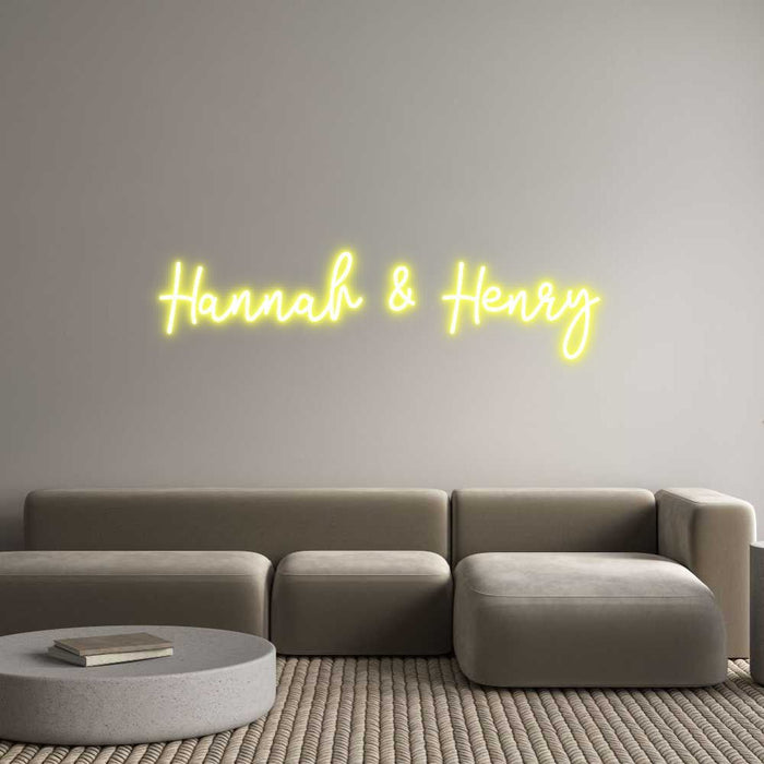 Custom Neon: Hannah & Henry - Neon Filter