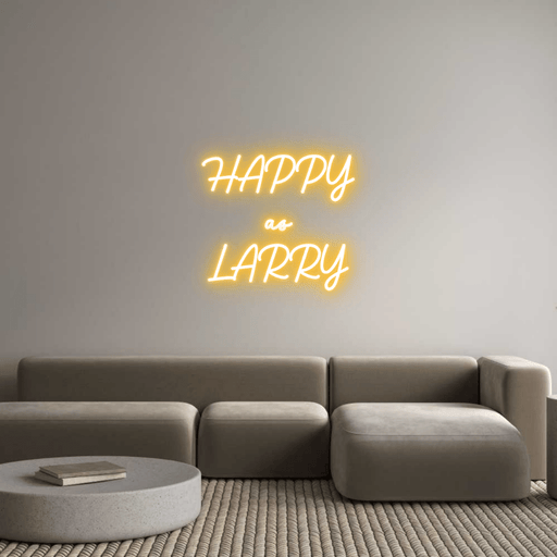 Custom Neon: HAPPY as LA... - Neon Filter