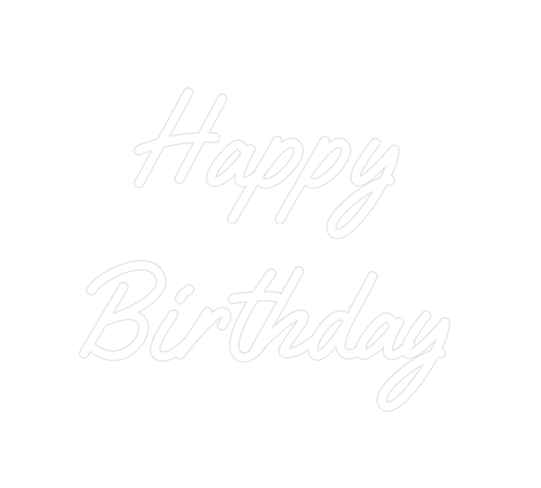 Custom Neon: Happy Birthday - Neon Filter