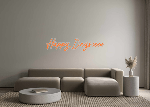 Custom Neon: Happy Days xxx - Neon Filter