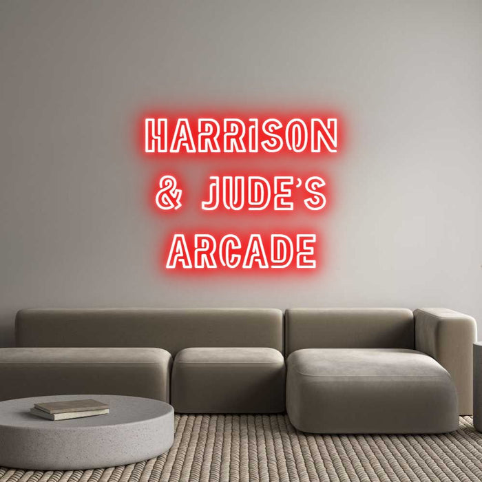 Custom Neon: HARRISON & J... - Neon Filter