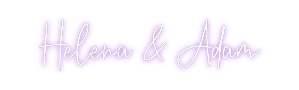 Custom Neon: Helena & Adam - Neon Filter