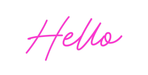 Custom Neon: Hello - Neon Filter