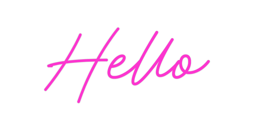 Custom Neon: Hello - Neon Filter