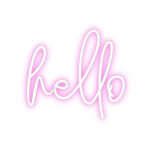 Custom Neon: hello - Neon Filter