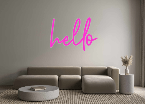 Custom Neon: hello - Neon Filter