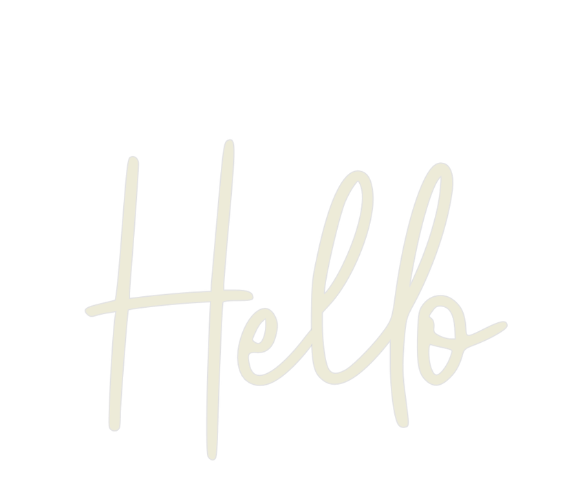 Custom Neon: Hello - Neon Filter