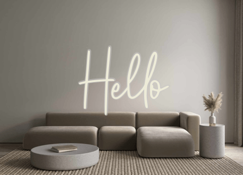 Custom Neon: Hello - Neon Filter