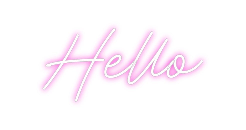 Custom Neon: Hello - Neon Filter