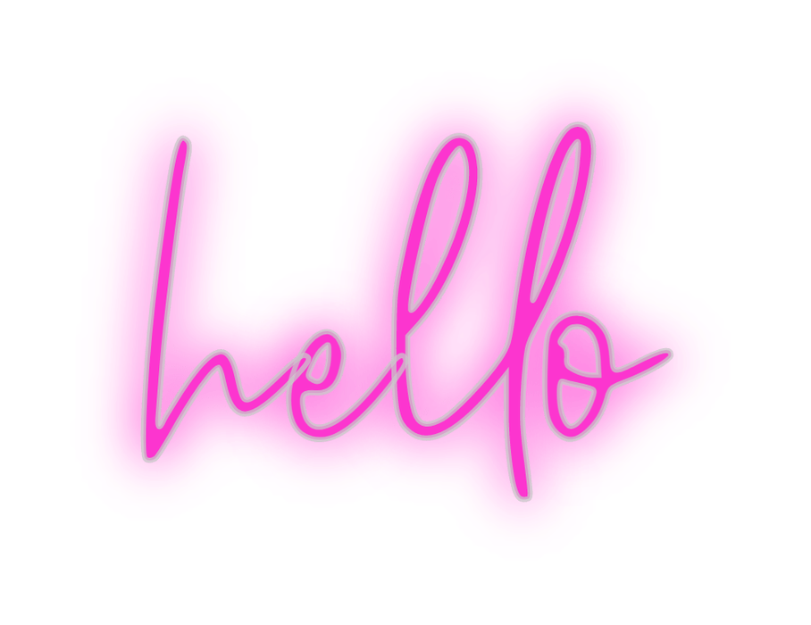 Custom Neon: hello - Neon Filter