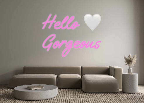 Custom Neon: Hello 🤍 Gorg... - Neon Filter