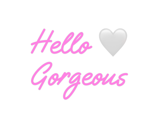 Custom Neon: Hello 🤍 Gorg... - Neon Filter