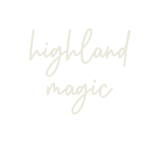 Custom Neon: highland magic - Neon Filter