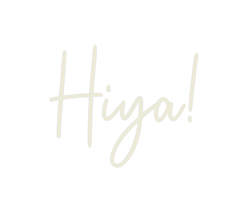 Custom Neon: Hiya! - Neon Filter