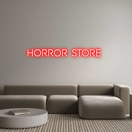 Custom Neon: HORROR STORE - Neon Filter