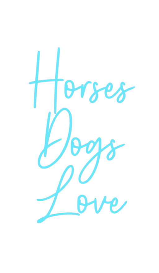 Custom Neon: Horses Dogs L... - Neon Filter