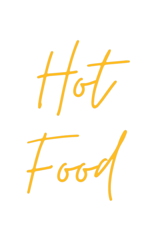 Custom Neon: Hot Food - Neon Filter