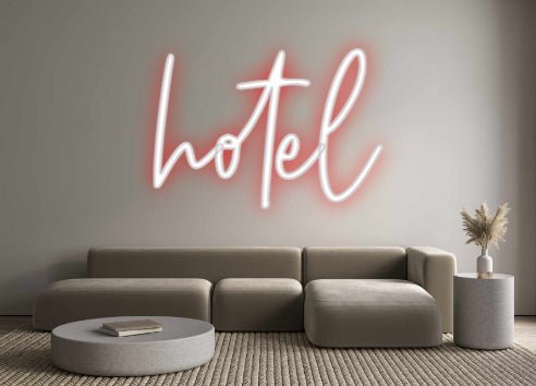 Custom Neon: hotel - Neon Filter