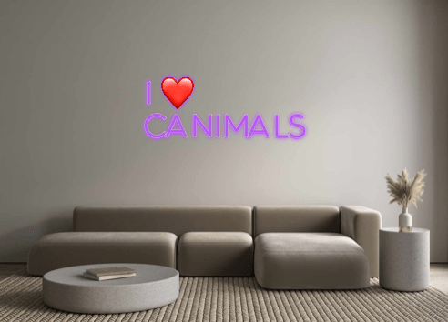 Custom Neon: I ❤️ Canimals - Neon Filter