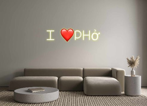 Custom Neon: I ❤️phở - Neon Filter