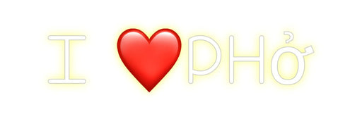 Custom Neon: I ❤️phở - Neon Filter