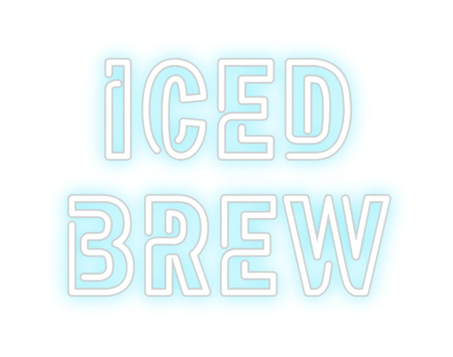 Custom Neon: ICED BREW - Neon Filter