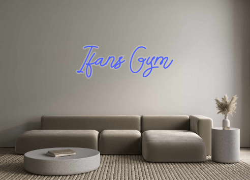 Custom Neon: Ifans Gym - Neon Filter