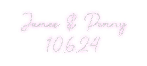 Custom Neon: James & Penny... - Neon Filter