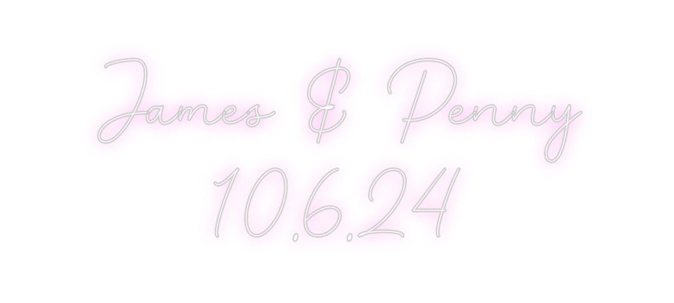 Custom Neon: James & Penny... - Neon Filter