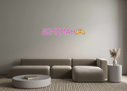 Custom Neon: JEMIMAH🫶 - Neon Filter