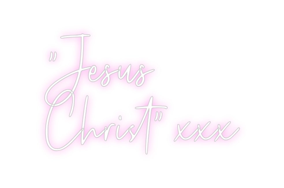 Custom Neon: "Jesus ... - Neon Filter