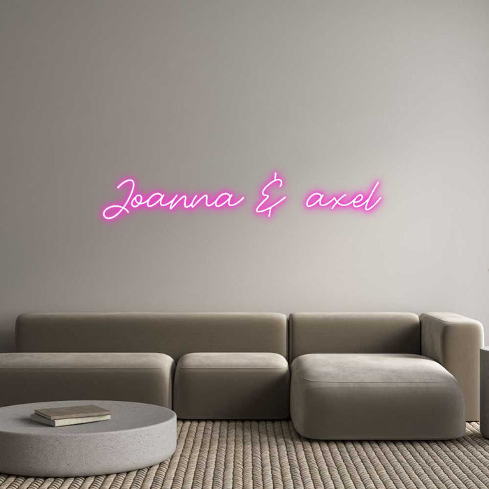 Custom Neon: Joanna & axel - Neon Filter