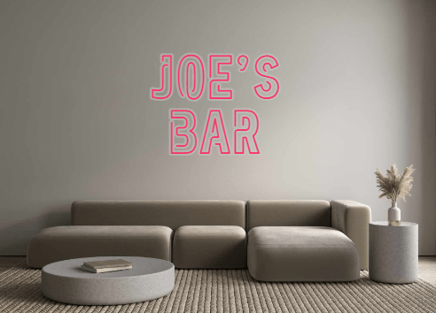 Custom Neon: Joe's Bar - Neon Filter