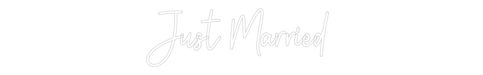 Custom Neon: Just Married - Neon Filter