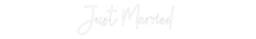 Custom Neon: Just Married - Neon Filter