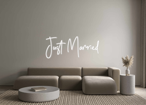 Custom Neon: Just Married - Neon Filter